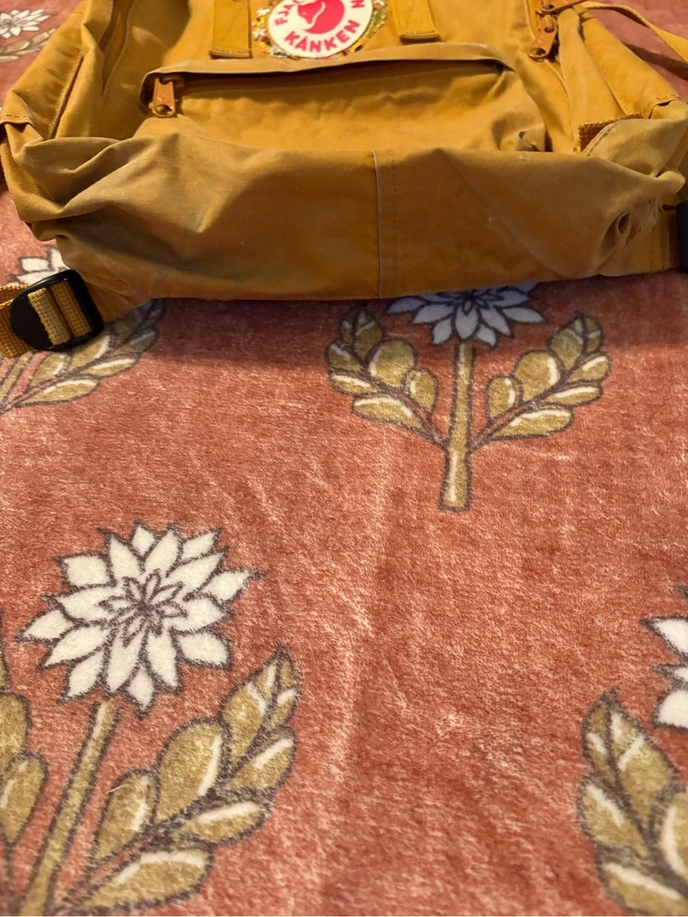Embroidered Fjällräven Kånken Backpack in Acorn